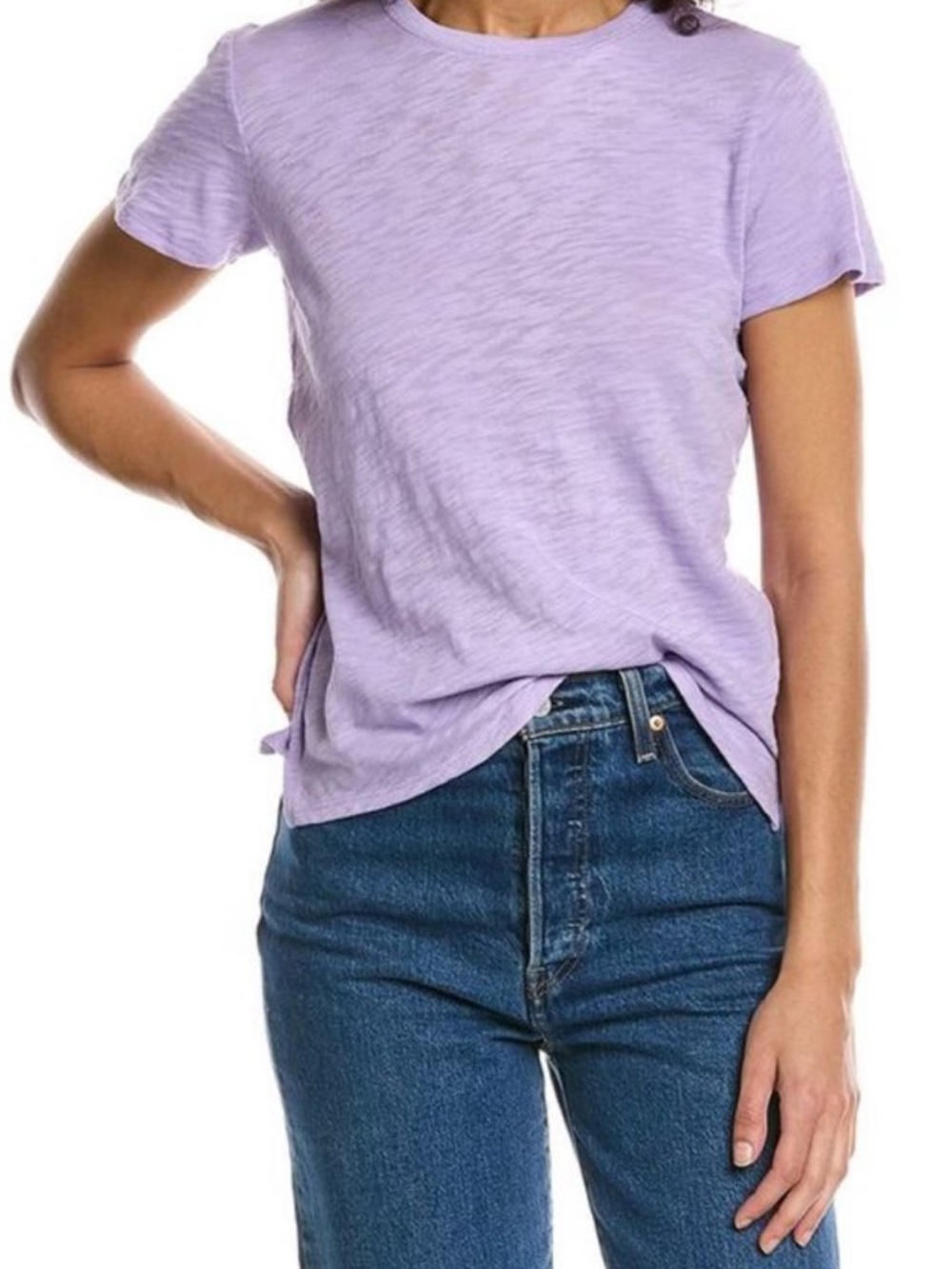 ATM Anthony Thomas Melillo Lavender Short Sleeve Crewneck Tee size XS
